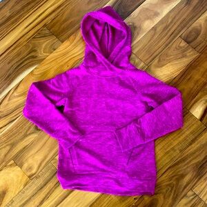 Girls athletic magenta hoodie